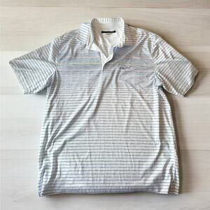 Greg Normal Striped Golf Polo Size Large